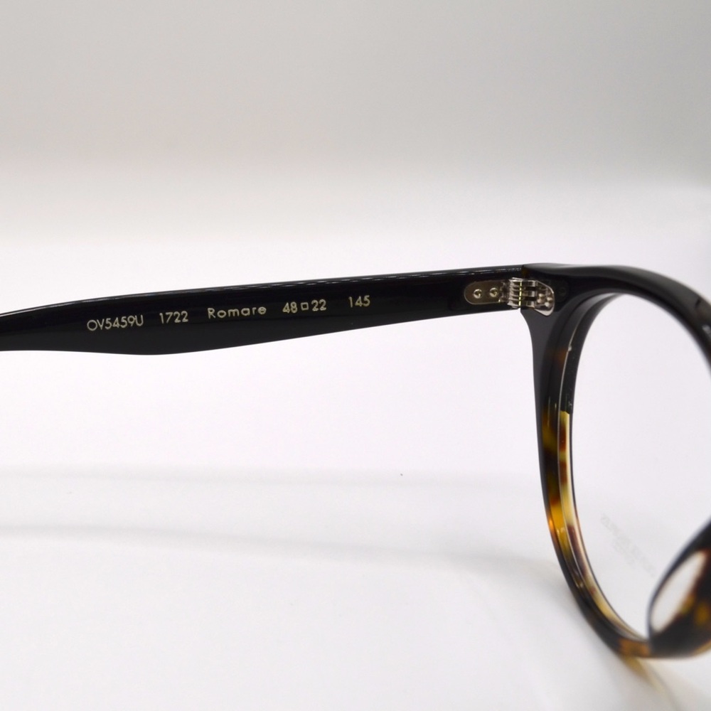 Oliver Peoples OV5459U Romare Eyeglasses 48-22-145 Black Gradient Havana - Picture 8 of 15